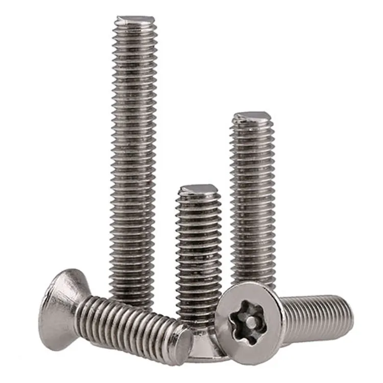 Custom plum flower head torx security screw anti theft countersunk screws