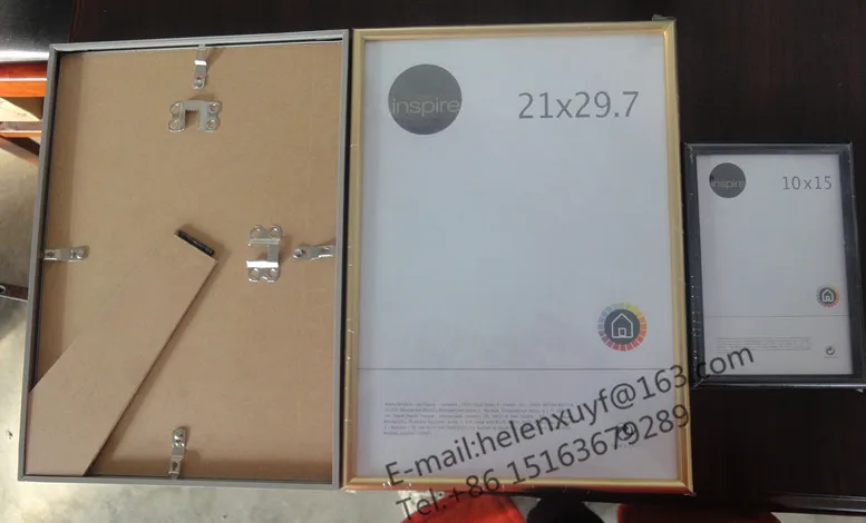 A4 gold and silver plated PVC photo frame