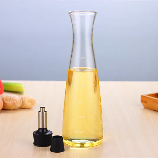 Wholesale high borosilicate glass leakproof oil bottle