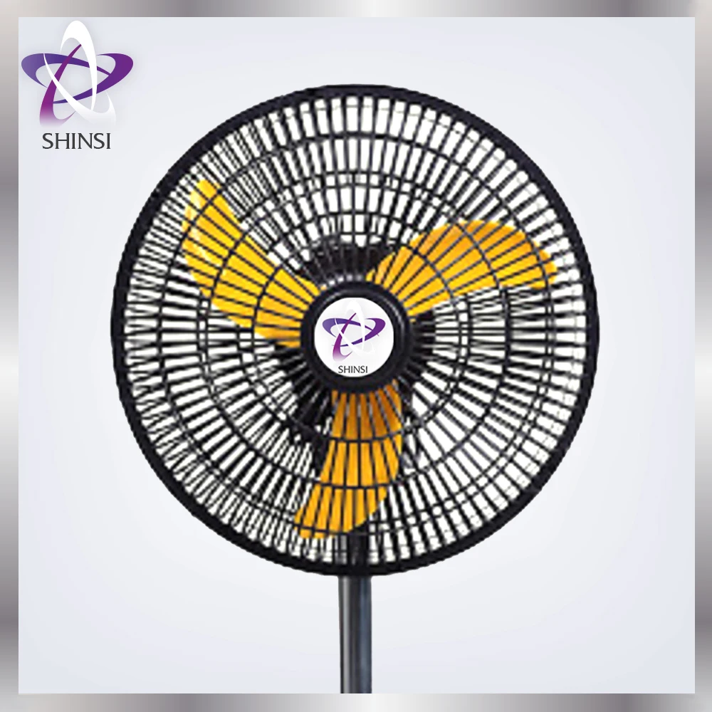High efficiency Oscillating Pedestal Stand Fan SS-1010RBPG low noise  3 blades