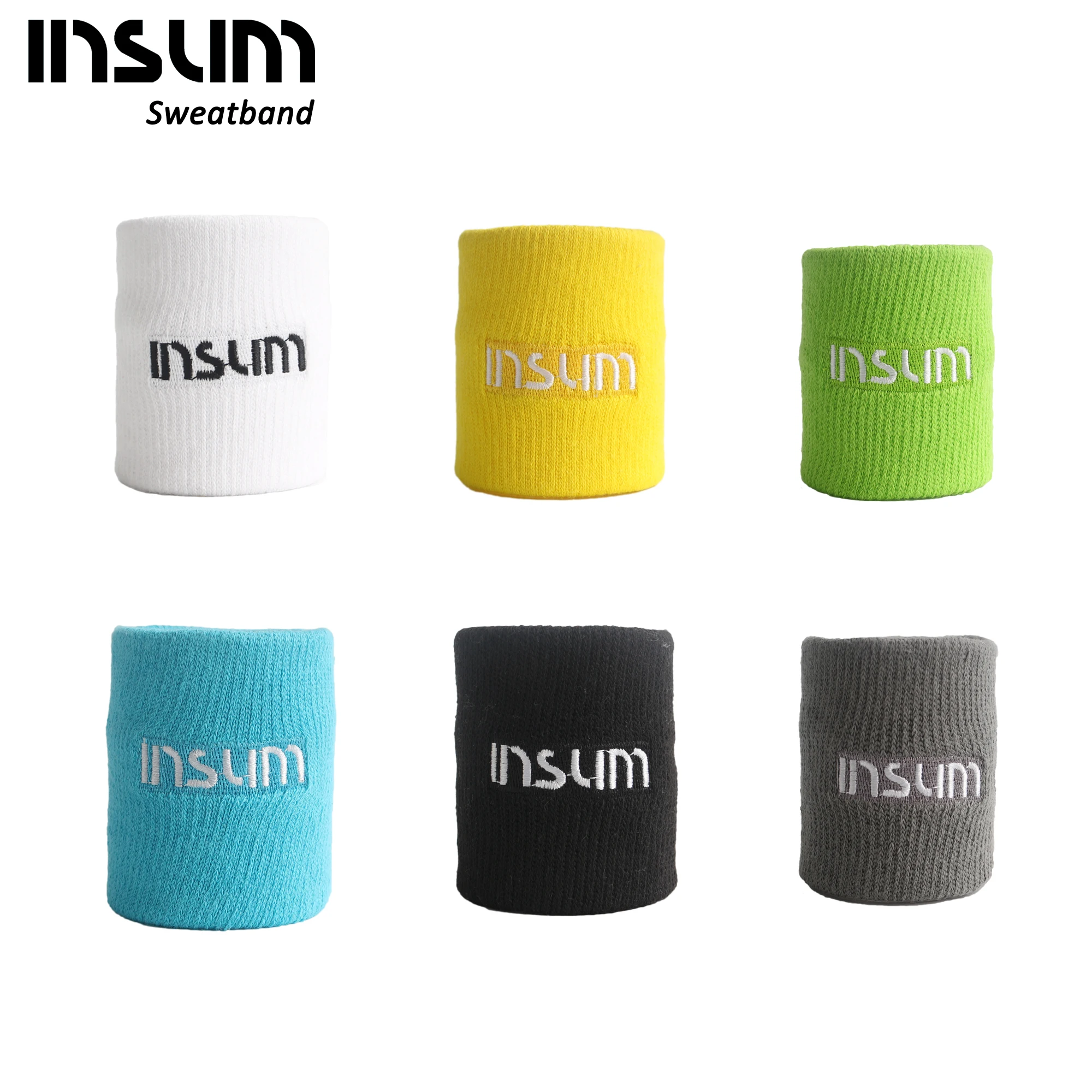 
Insum Combed Cotton Comfortable Sweatband For All Sports White Color 