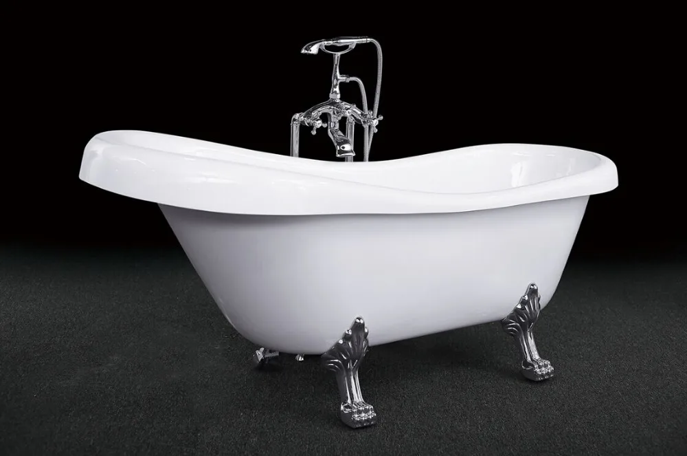 SUEZ Cheap Bathtub with Claw Foot Bath Tub with Four Leg