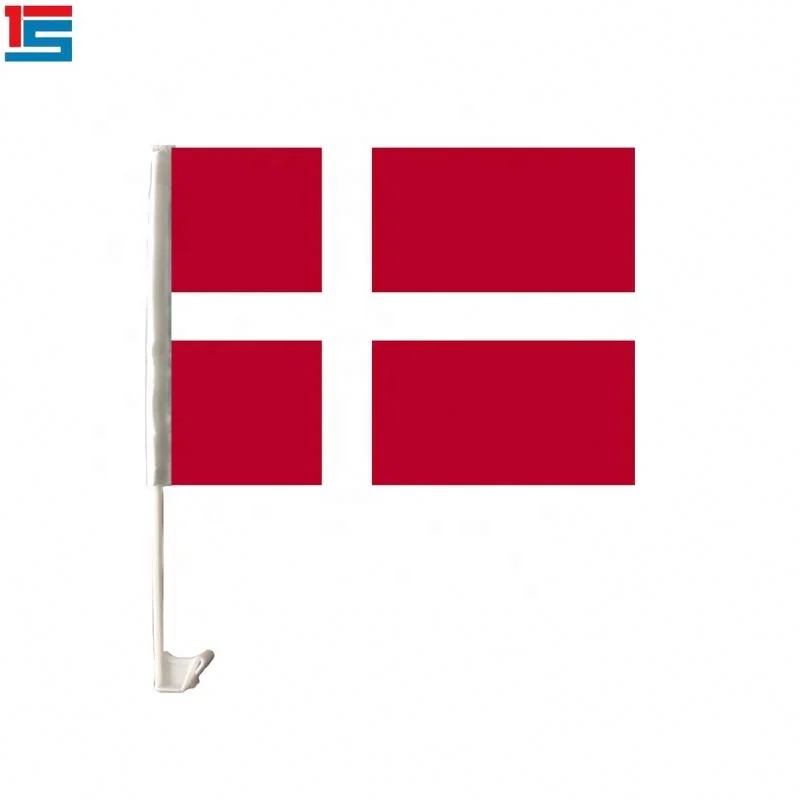 
 Розничная продажа, полиэфирный материал, Дания, Автомобильный флаг для продажи  