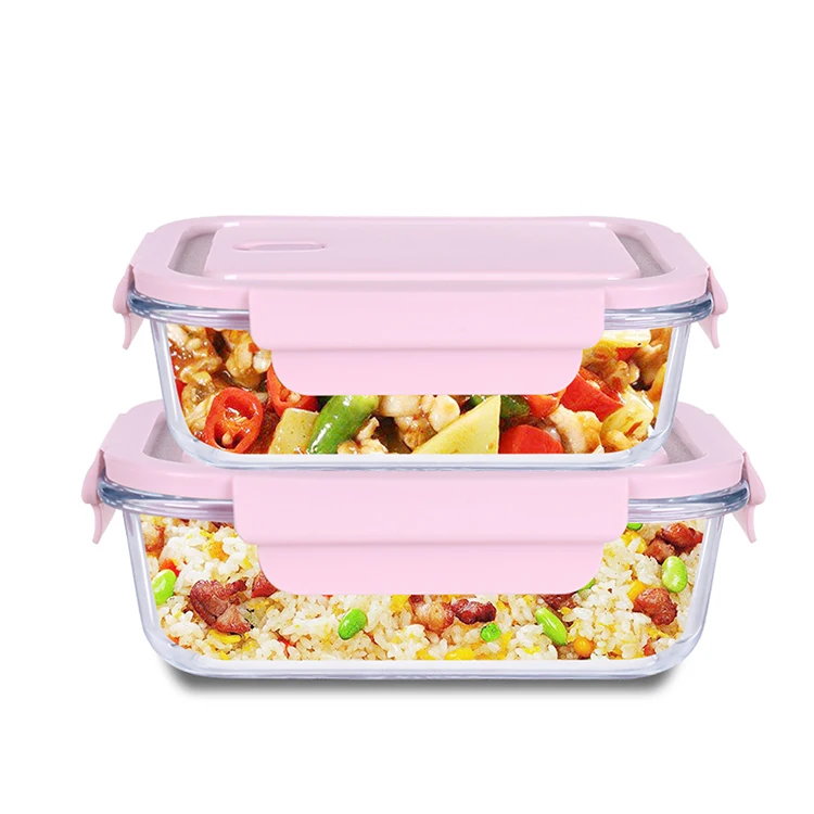 Food Container Glass Lunch Box Set With Bag