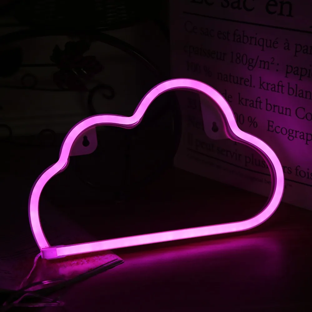 factory wholesale customized led wall lamps cloud neon table sign custom neon night light led lighting lamp for home deco