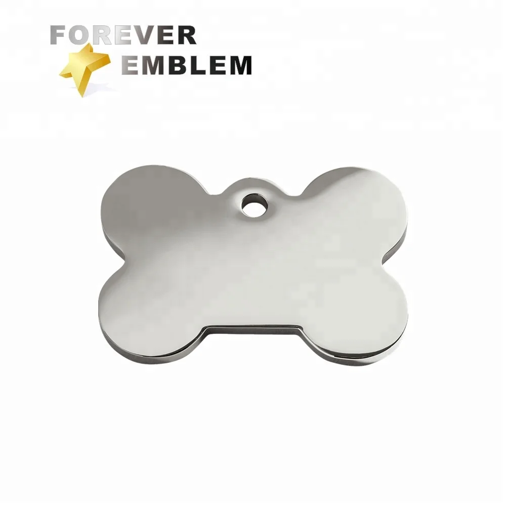 Promotion Custom Blank Bone Tag Dog Collar Tag For Laser Engraving