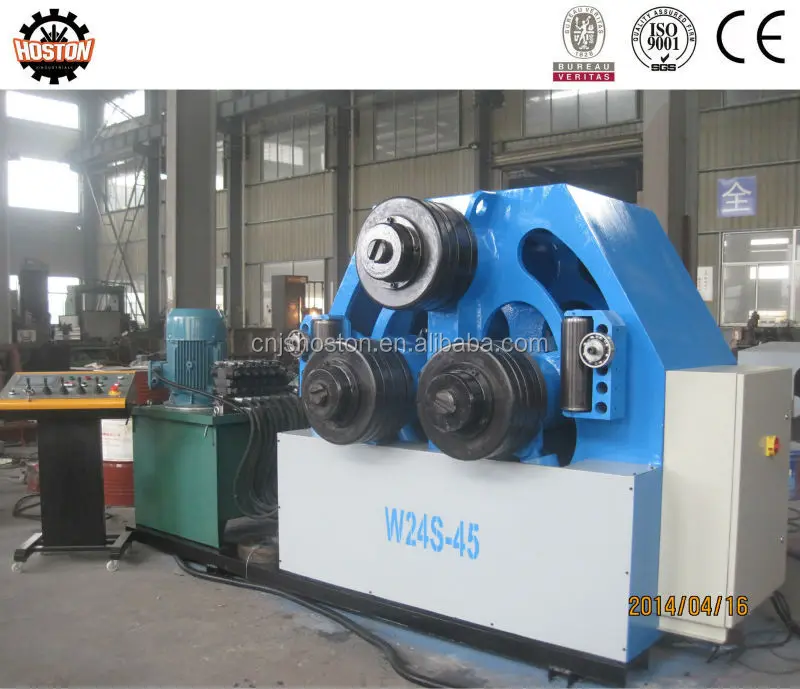 
CE W24S-45 tube 3 roller profile bending machines 