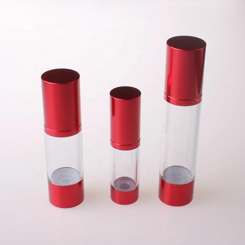 15ml 30ml 50ml 80ml 100ml Aluminum Airless Lotion pump bottle