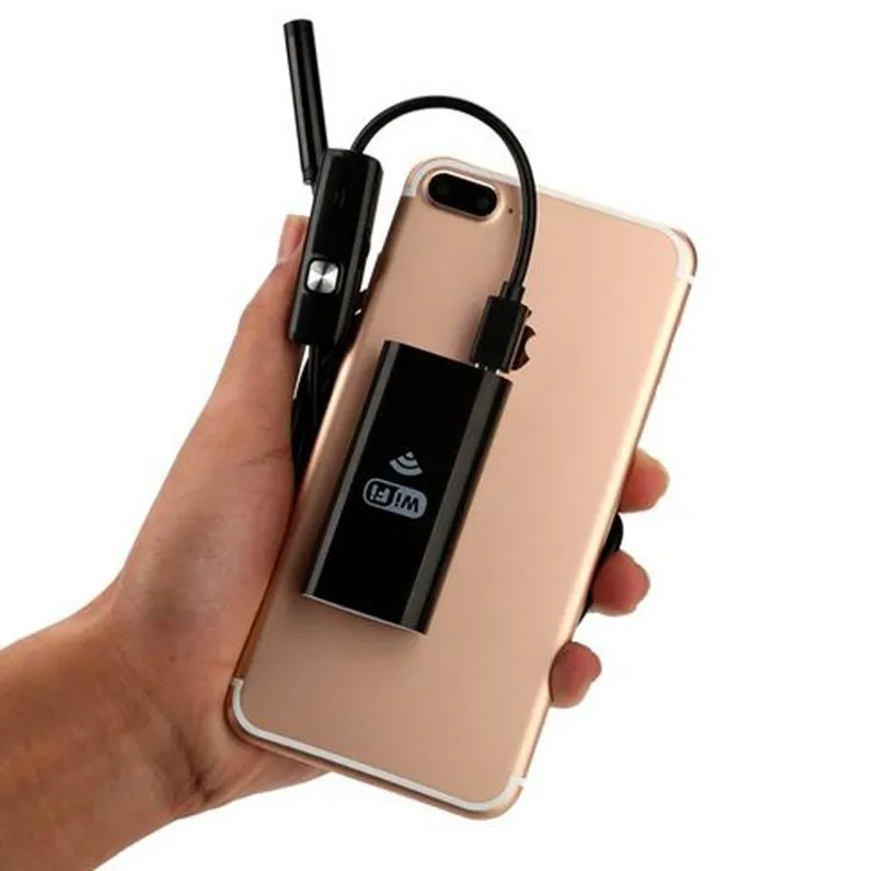 8MM 5m Waterproof 720P HD wifi Endoscope Camera Snake Tube Pipe Borescope