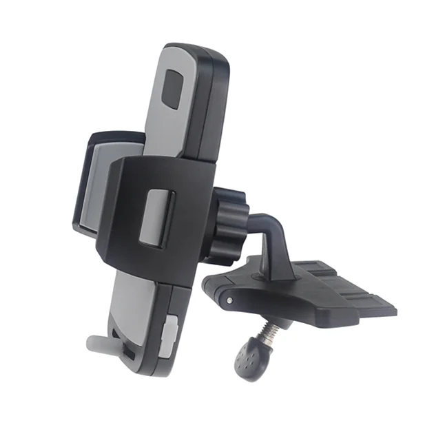 Sturdy CD Slot Phone Mount with One Hand Operation Design Car Hands-Free Phone Holder Universally Compatible with All Smartphone