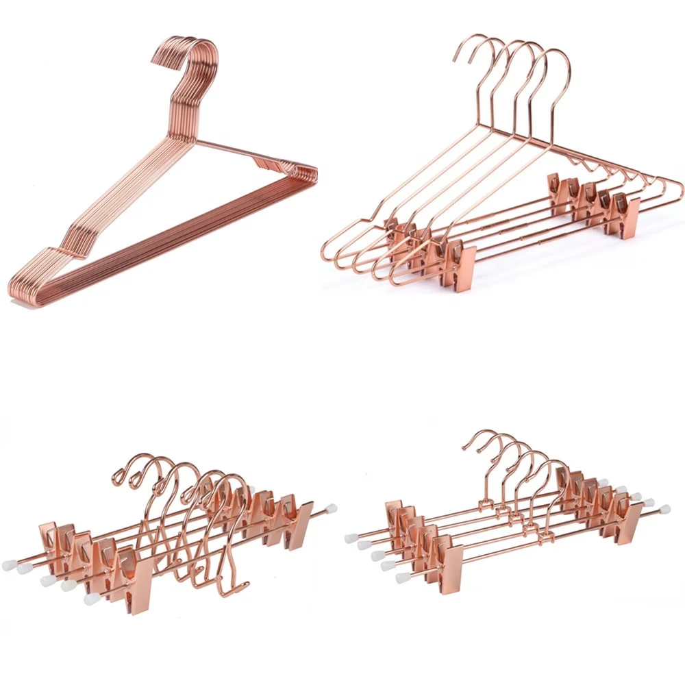 MH022 high quality custommetal coat hangers for clothes, hangers for cloths rose gold