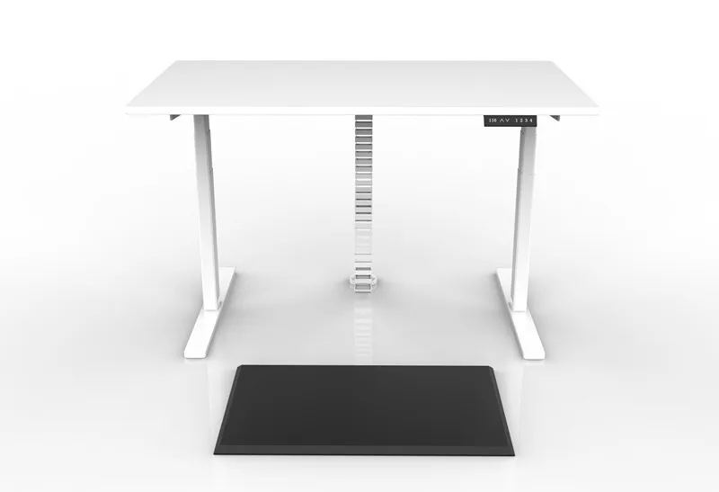 Dual motors rectangular leg 640-1290mm motorized electric height adjustable standing up desk