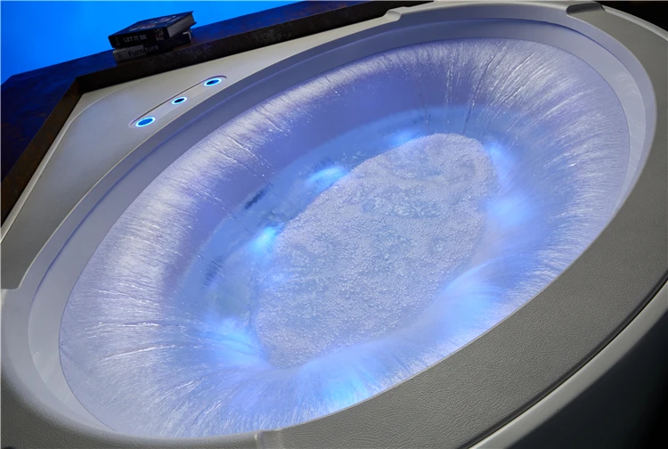 59 inch corner round shape shower best jet spa bath bathroom massage bathtub