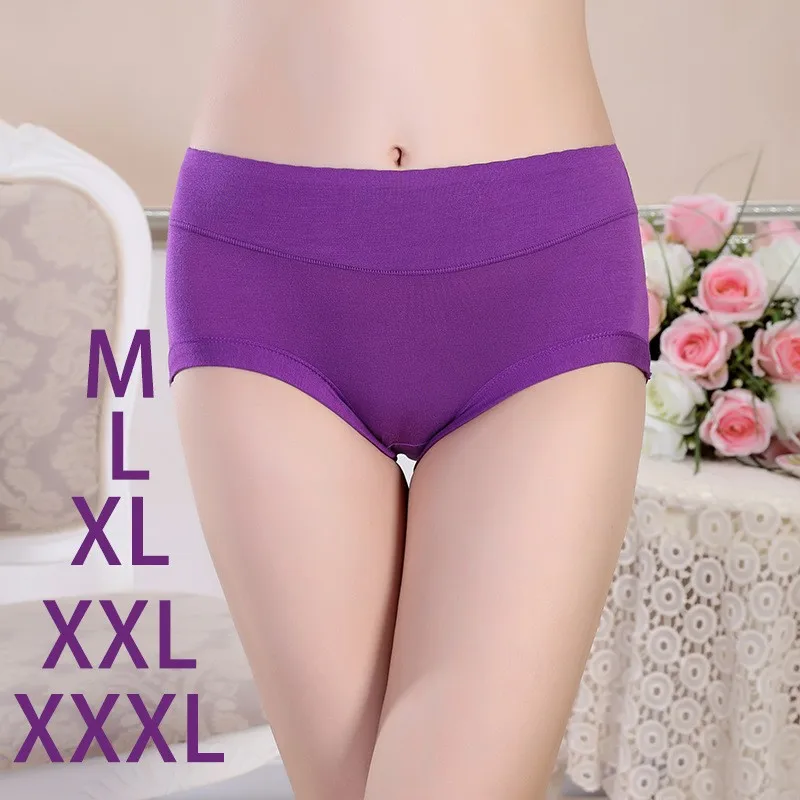 Underwear Women Bamboo Panties Large Size Lingerie Feamle Big Size