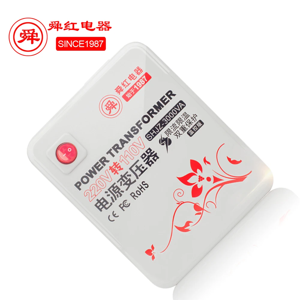 Низкая цена 220 В до 110 3000 Вт шаг вверх и вниз преобразователь напряжения трансформатора