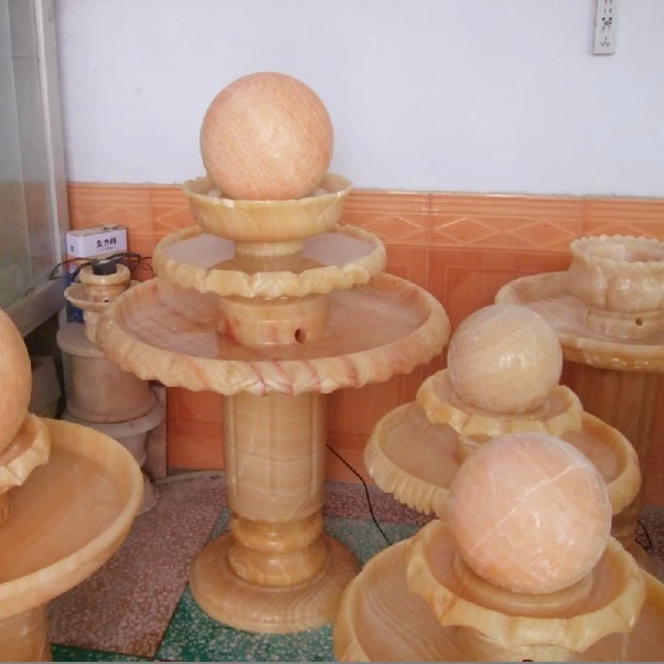 Hand Carved Rotating Granite Ball Water Fountain Granite Balls