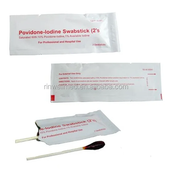 
povidone iodine swab 