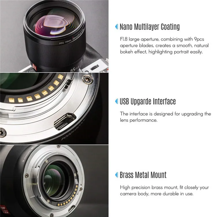 Hot sales Viltrox (For Fuji X Mount)  Auto Focus Standard Prime Lens Portrait Lens For Fujifilm