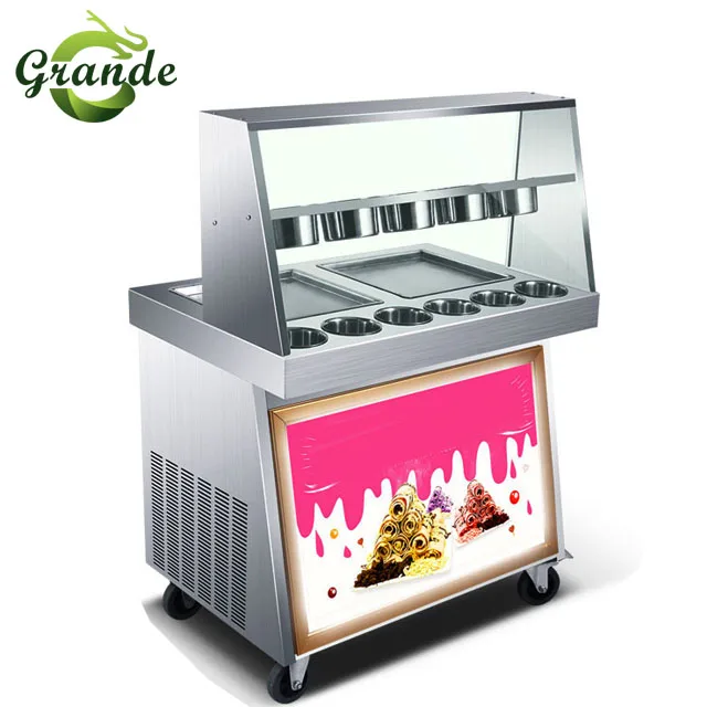 Cheap Commercial Lebanon Making Thai Rolled Ice Cream Machines/Maker
