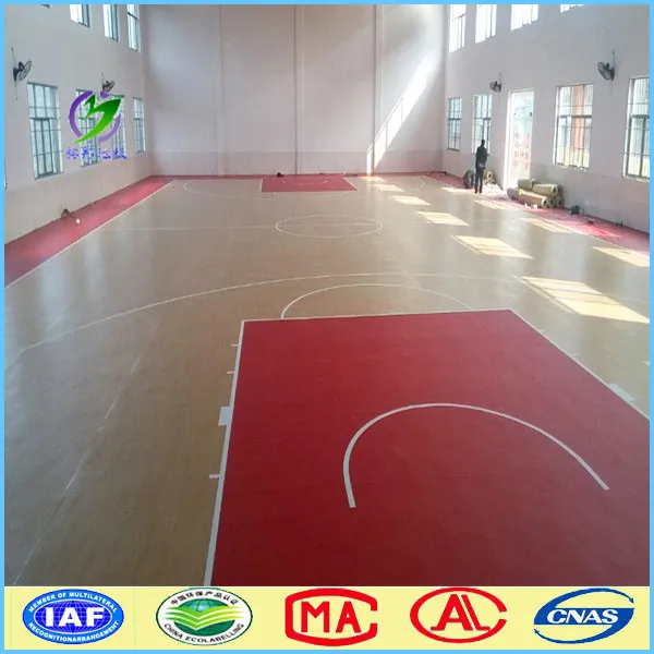 PVC vinyl flooring indoor basketball court wood flooring