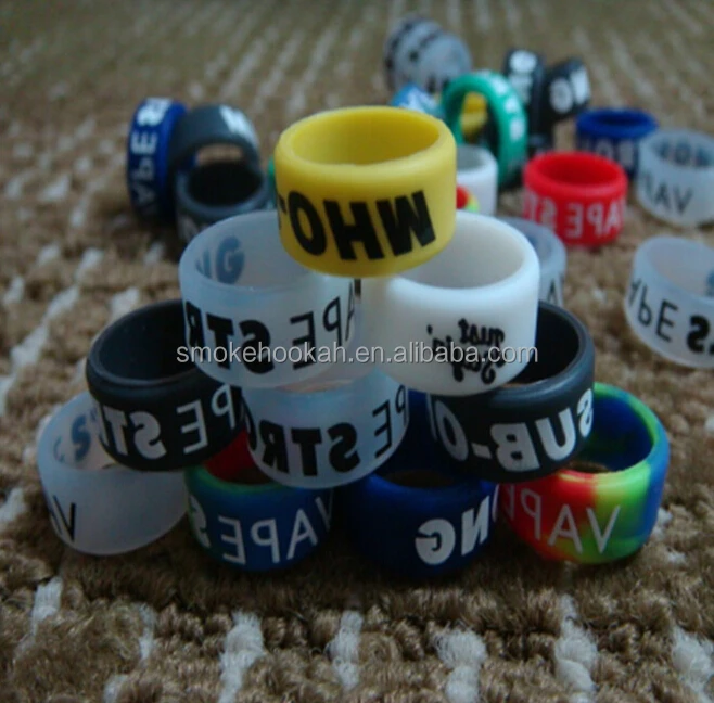 22mm silicone rubber vape band cheap custom silicone vape band design