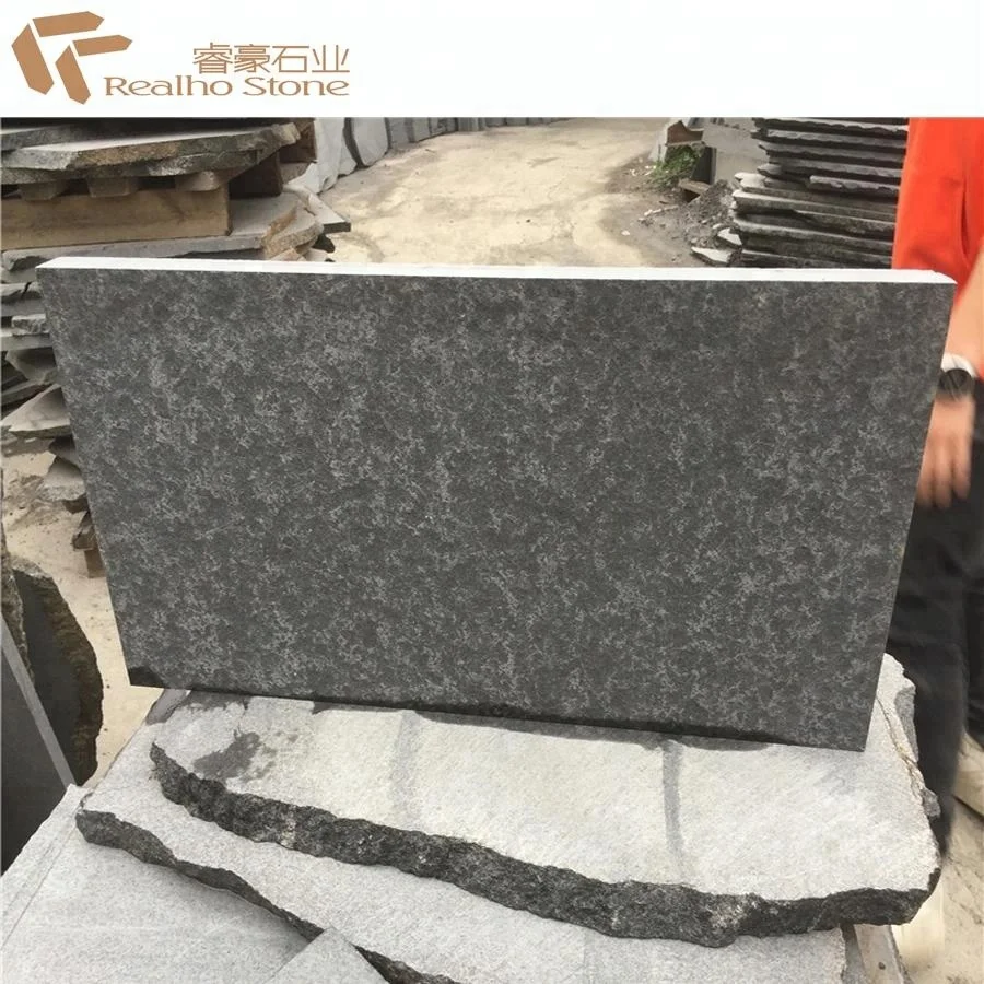 Cheap price flamed new G684 flooring tiles black basalt exterior paving stones