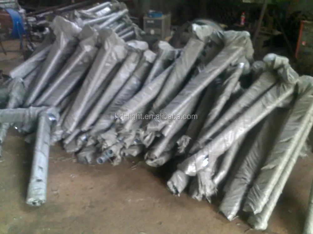 
Galvanized Round Type 9M Outdoor Light Poles Manufacturer 
