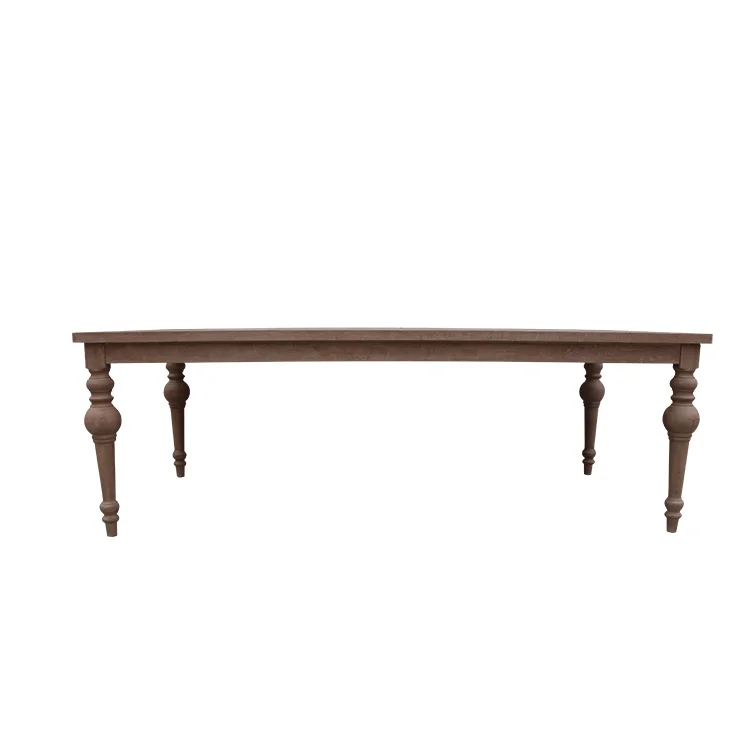Factory directly wholesale Wooden Dining Room Furniture French antique wood designer dining table