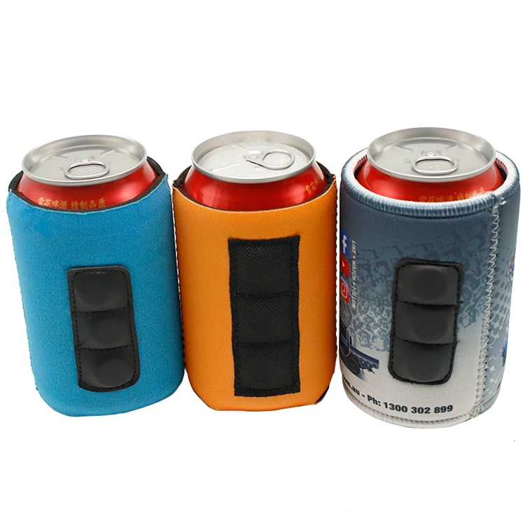 Customized Collapsible Neoprene Magnetic Stubby Holder Can Cooler