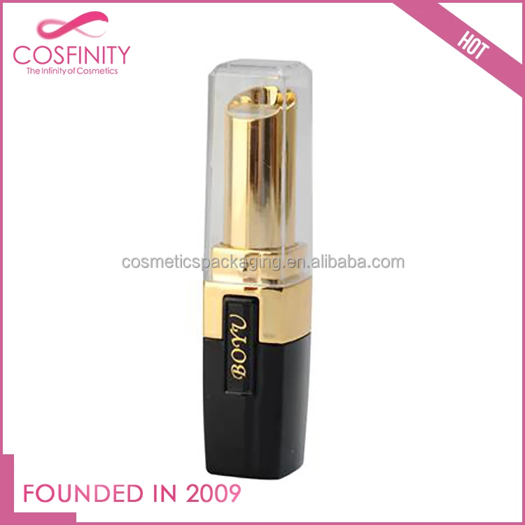 Free sample cosmetic packaging products slim lipstick container / custom lipstick tube