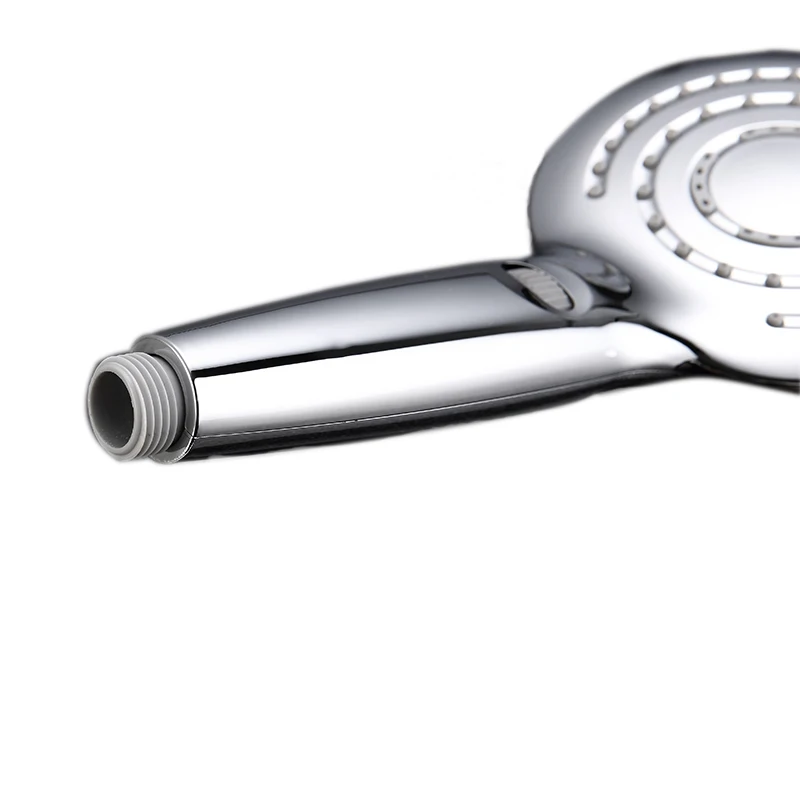 
Hot Sale Low Moq Round three Function Chrome Plated Portable Rain Handheld abs Shower Head 