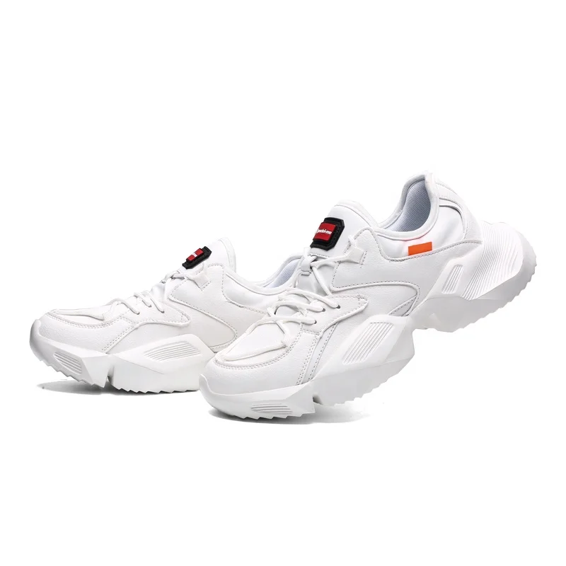 
Trend breathable white sneakers running shoes for men casual dad sport shoes 