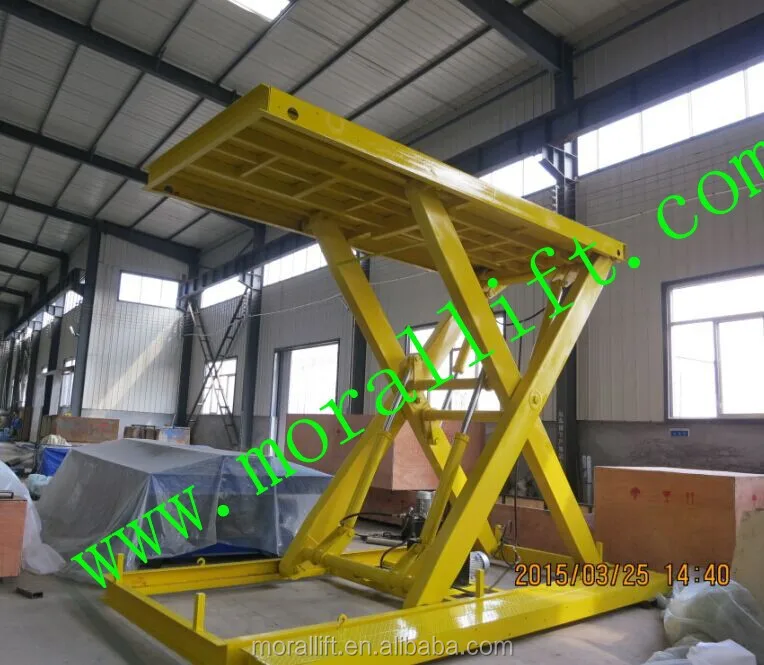 two cylinder hydraulic scissor lift car/3m lift height car lift