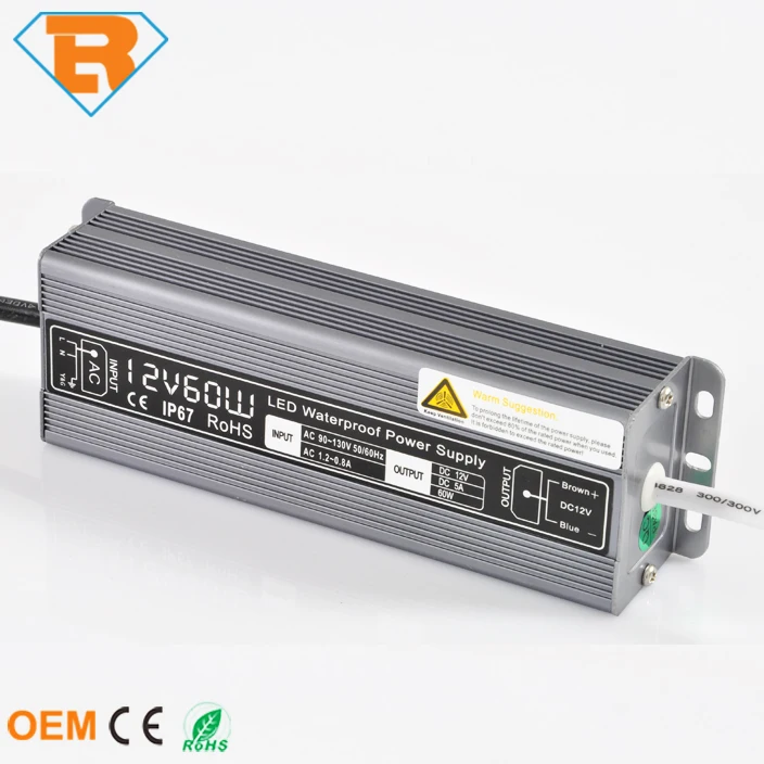 60W 20W 30W 40W 50W 80W 100W 150W 200W 250W 300W DC12V Waterproof Driver LED Power Supply