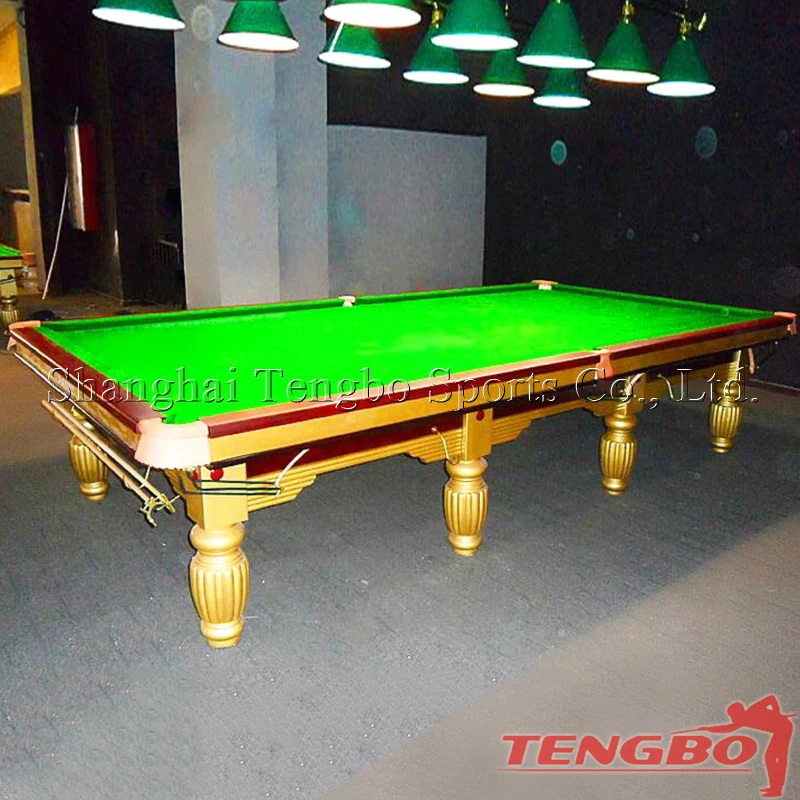 High quality 12ft snooker table billiard tables with steel cushion