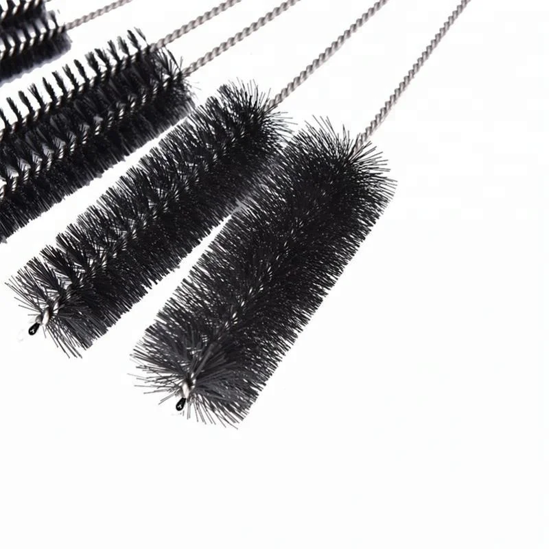 Nylon Miniature Twisted Wire Tube Cleaning Brush with Loop