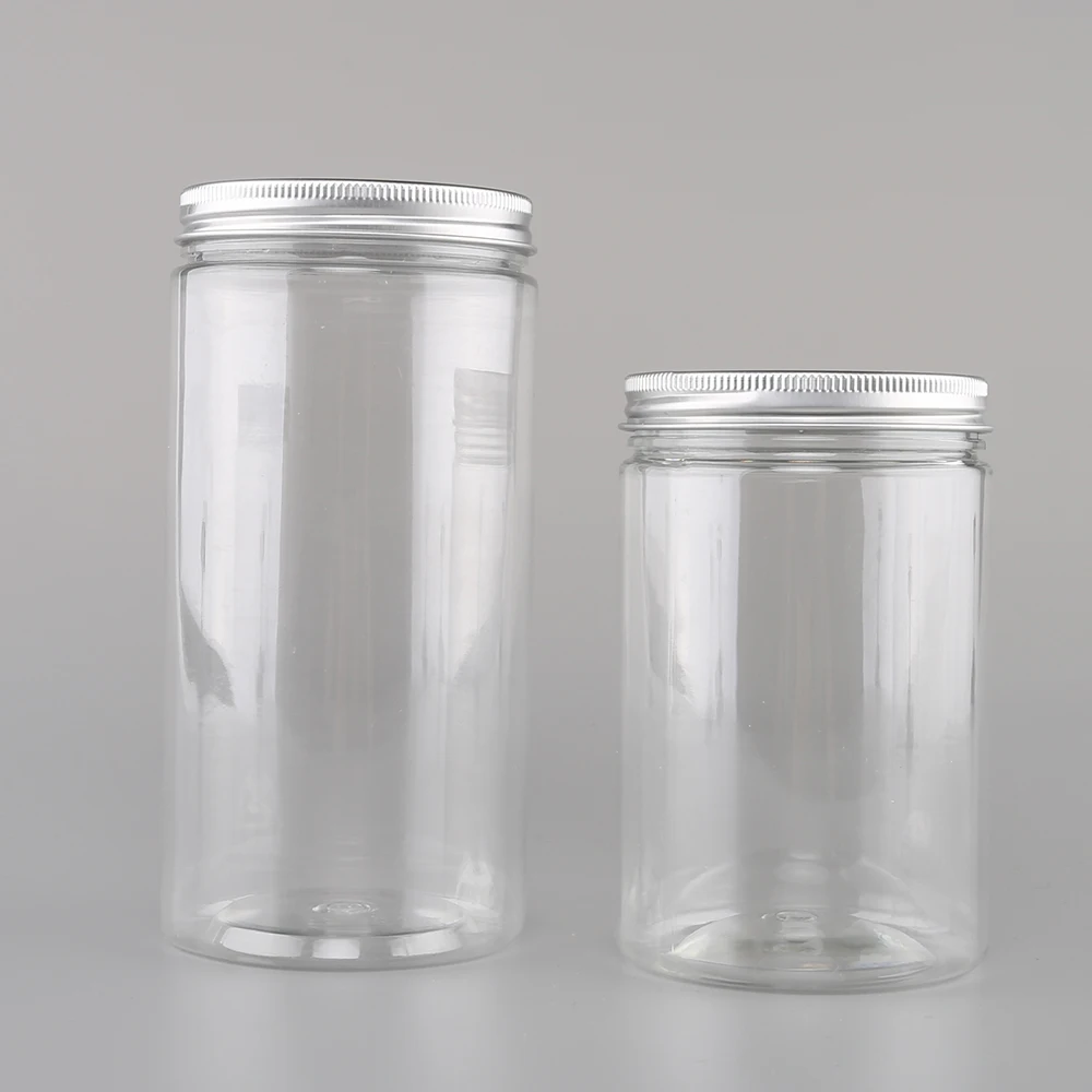 best price 350ml 450ml 600ml wide mouth pet bottle malaysia cookie candy food storage jar