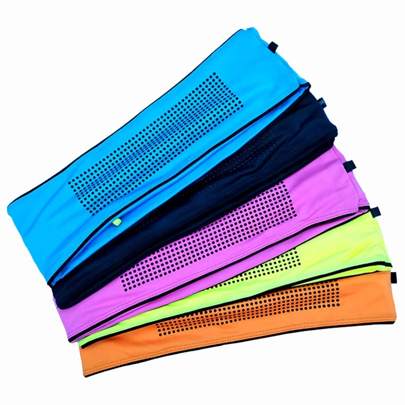 Fashion Polyester fanny pack Sport Running Waist Bag For Men Women Mobile Phone runner belt