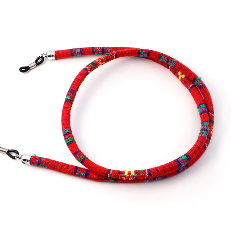 Ethnic style Color coarse cotton glasses rope anti-dropping glasses rope sunglasses neck cord