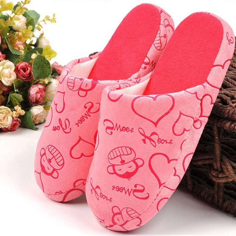 Soft sole t winter woman/man plush house warm slipper