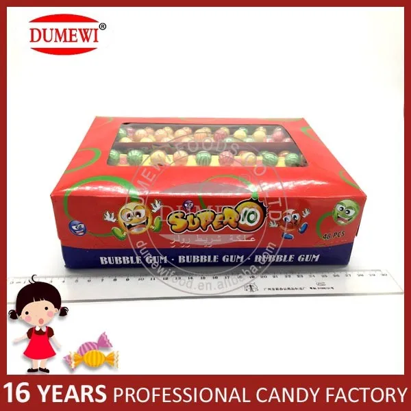 HALAL Colorful Ruler Watermelon Spheroidal Bubble Gum