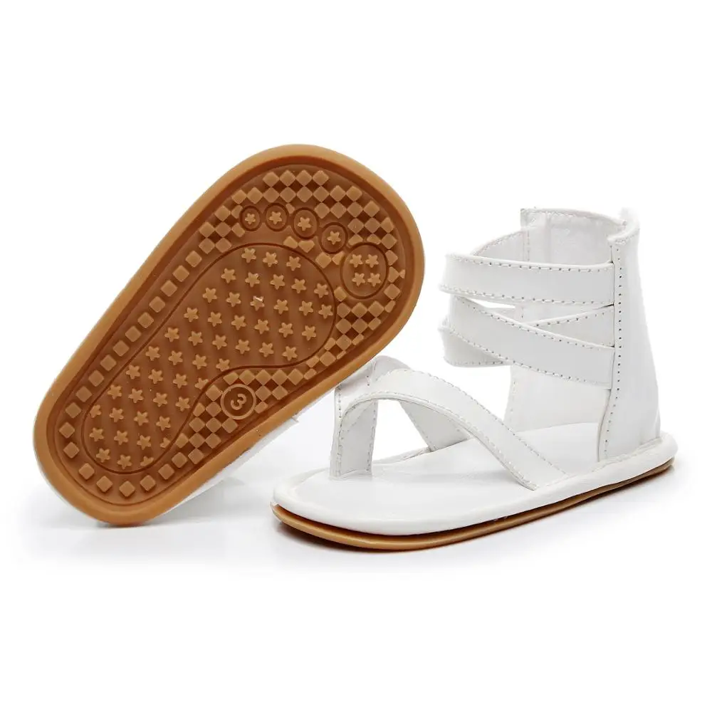 wholesale gladiator Baby Girl Sandals rubber sole leather Baby Shoes