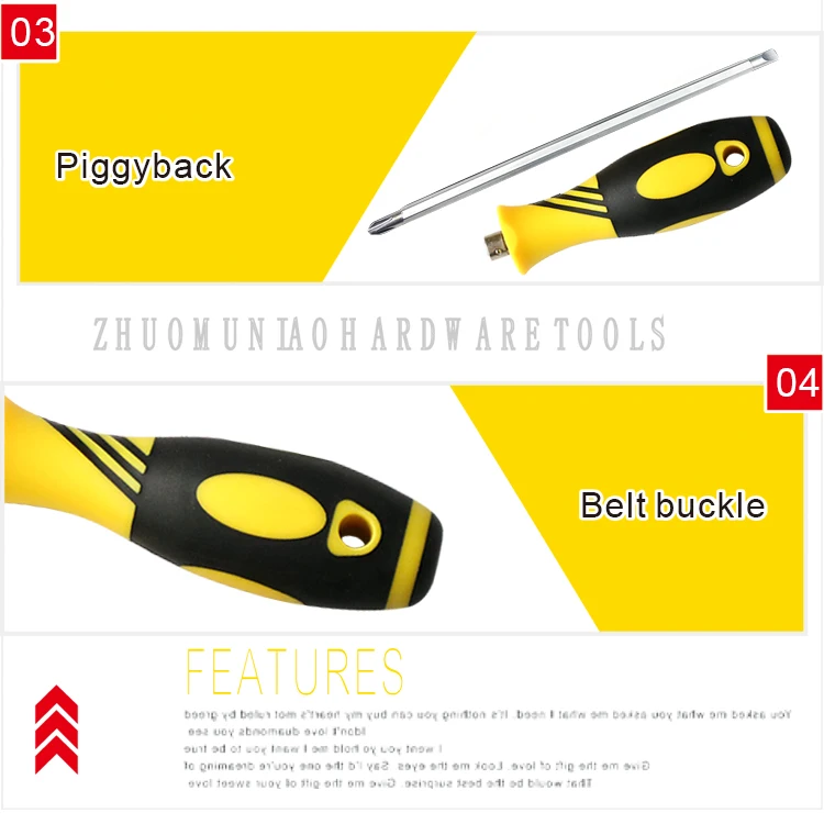 Precision Slotted Phillips Tools Screwdriver Set Magnetic Flat Head Screwdriver Tool for Keychain