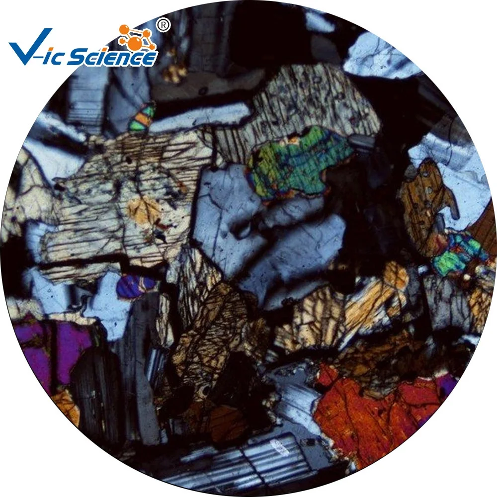 24pcs Mineral Thin Section Slides set  geography educational teaching thin  stone slides