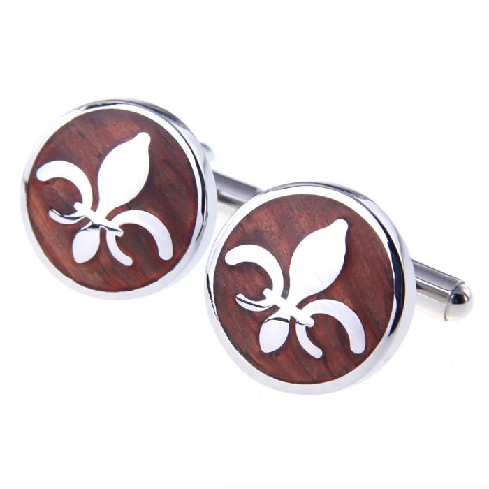 
Wholesale top quality wooden cufflinks for men party for shirt 