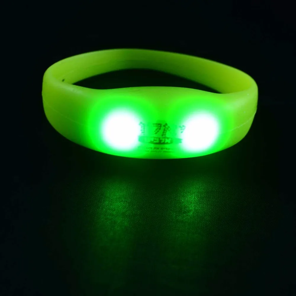 SUNJET Wedding Decoration Motion Sensor Sound Activated LED Flashing Bracelet