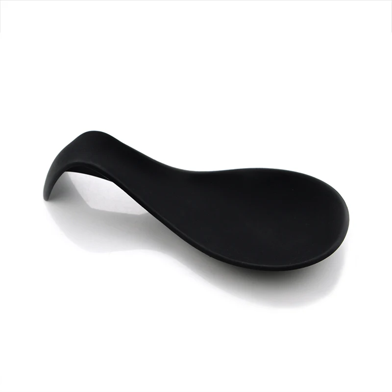 Flexible Almond Shaped Kitchen Silicone Spoon Rest Set of 5 Heat Resistant Cooking Spoon Holder