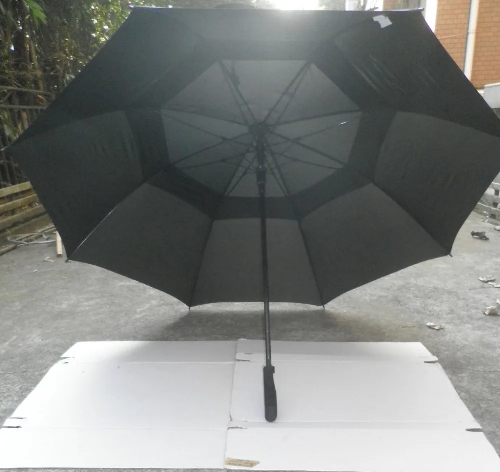 
Fashion promotional solar umbrella golf umbrella with fan 