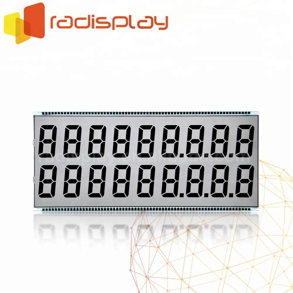 Custom Segment Transflective Fuel dispenser 50-pin Lcd display