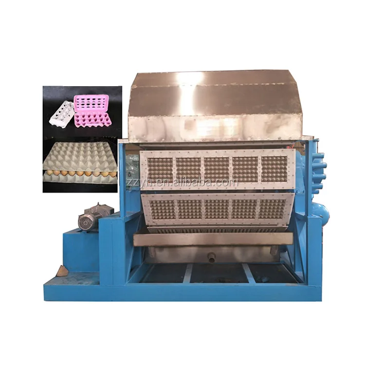 Automatic Paper Pulp Egg Tray Production Line / Waste Paper Recycle Used Egg Tray Machine / Small Machine Making Egg Tray